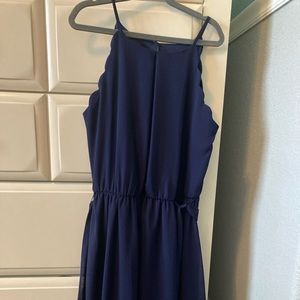 Navy Formal Midi Dress